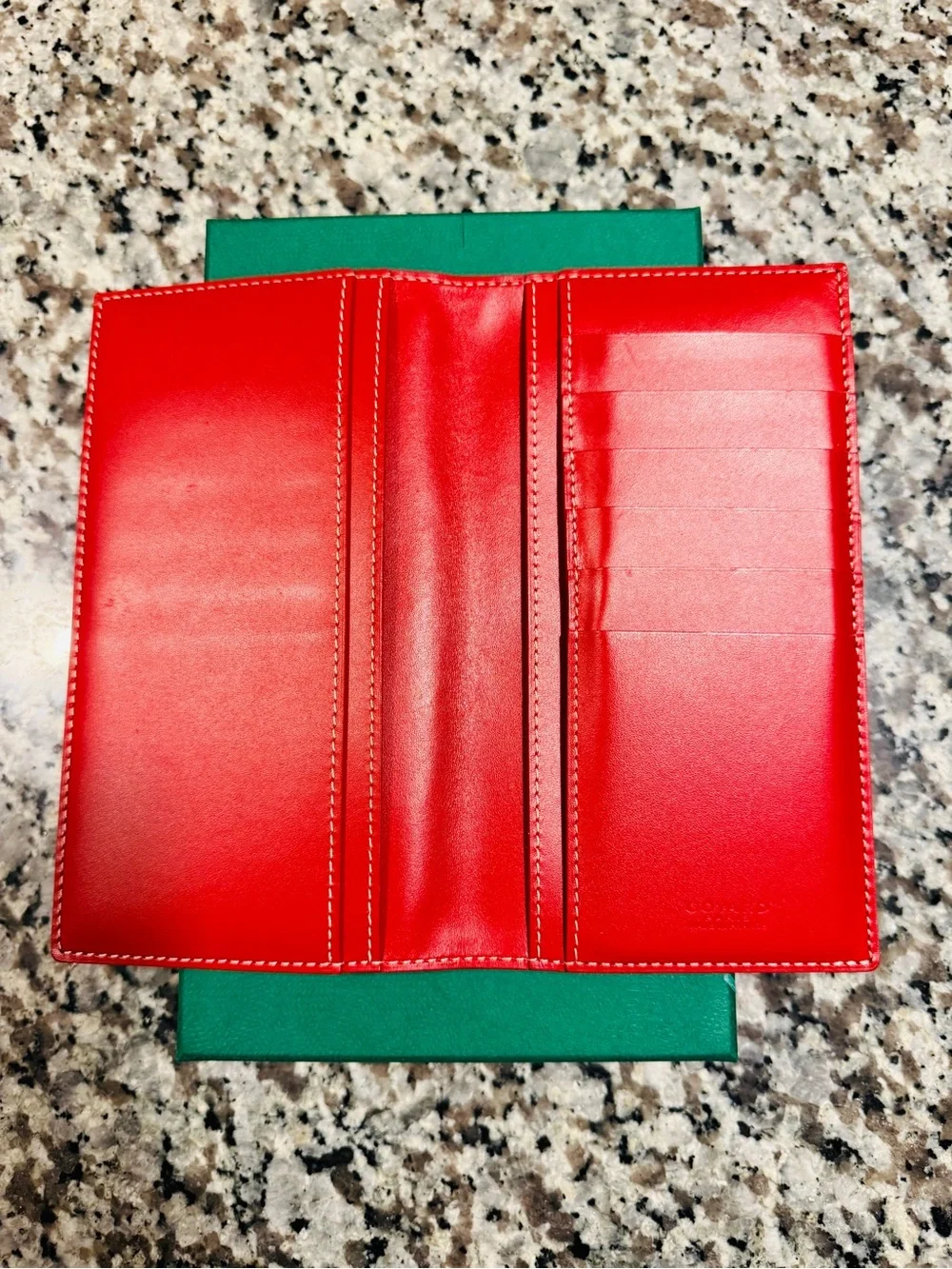 Goyard Red Long Wallet